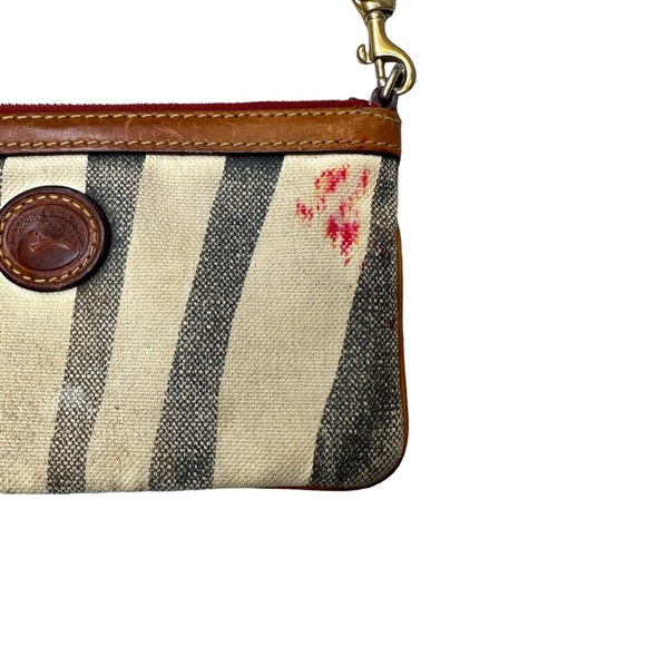 Dooney & Bourke Wristlet Clutch Leather Zebra Purse Bag Authentic - Picture 2 of 8